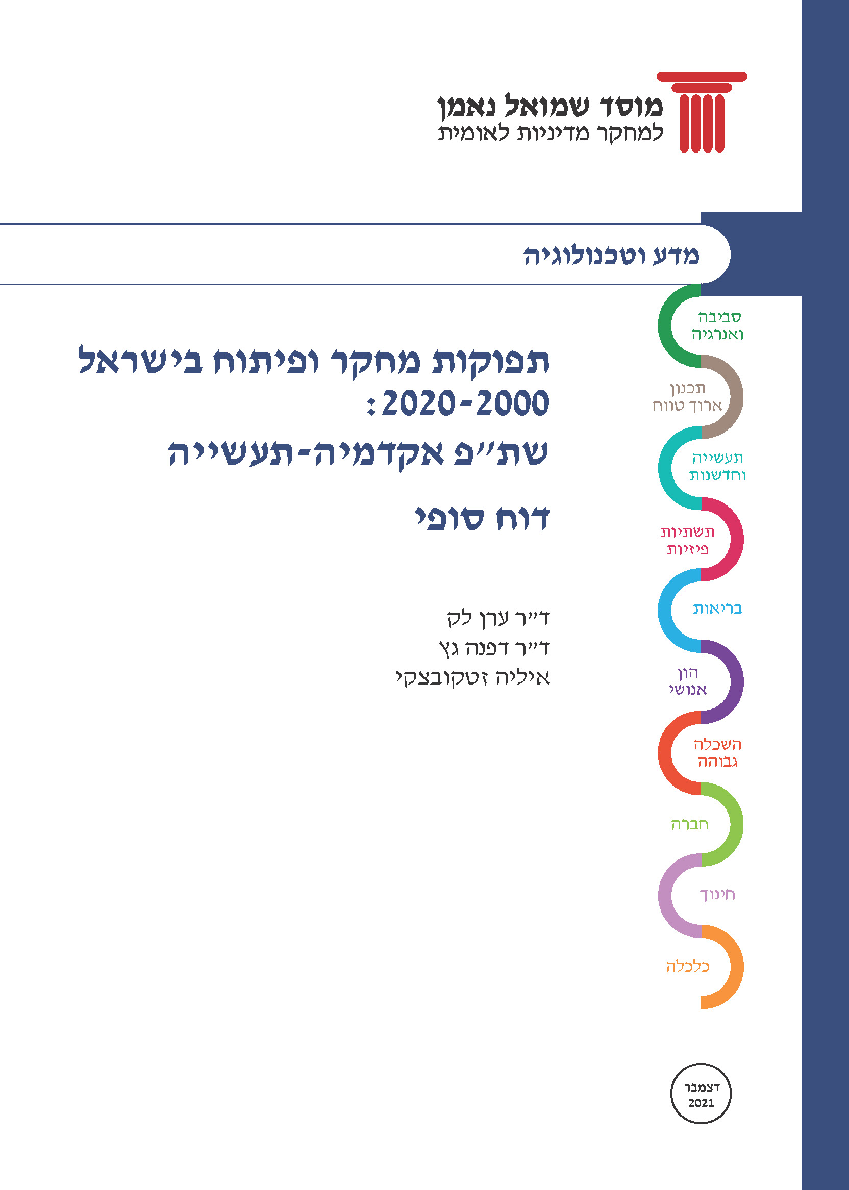תפוקות מחקר ופיתוח בישראל  – ניתוח שת"פ אקדמיה-תעשייה בפעילות המצאתית